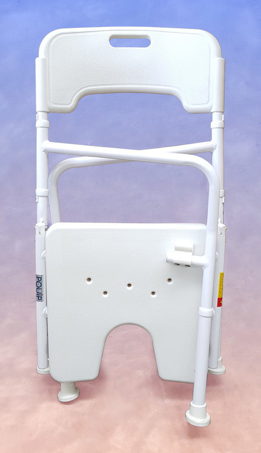 FOLDABLE ALUMINIUM SHOWER CHAIR