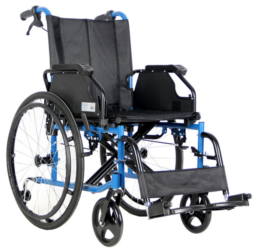 DELUXE STEEL WHEELCHAIR - 44cm