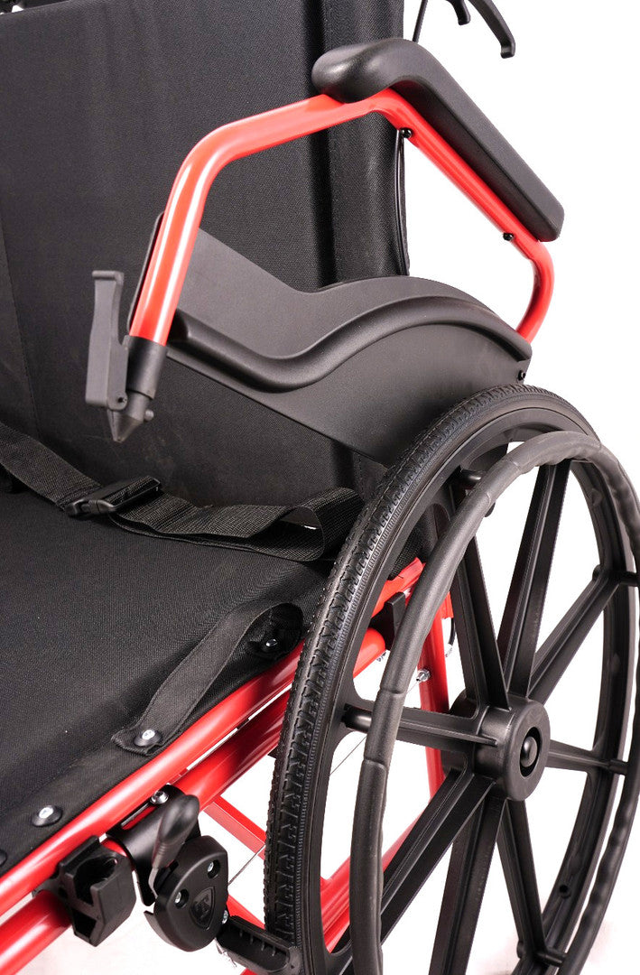 HEAVY DUTY STEEL WHEELCHAIR