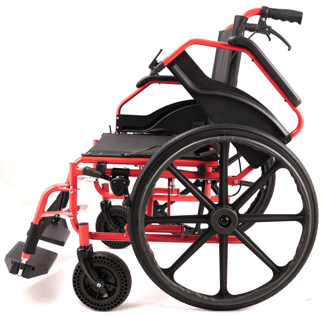 HEAVY DUTY STEEL WHEELCHAIR