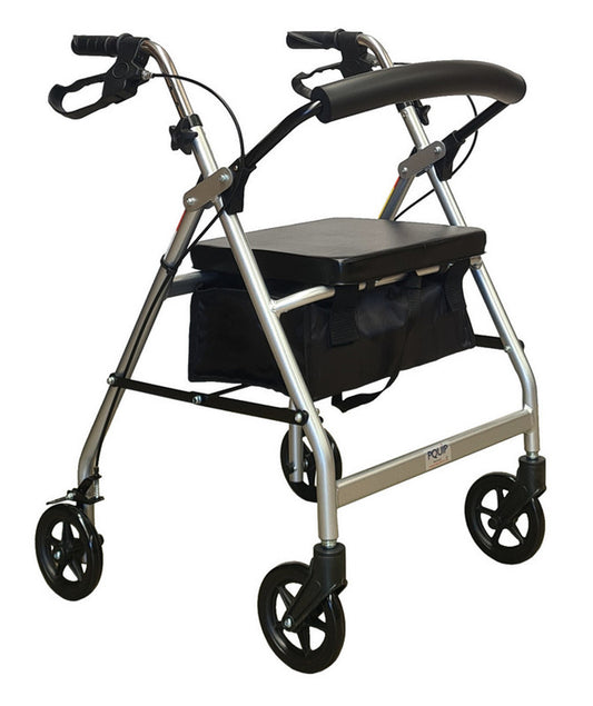 PQUIP 6" WHEEL ALUMINIUM ROLLATOR