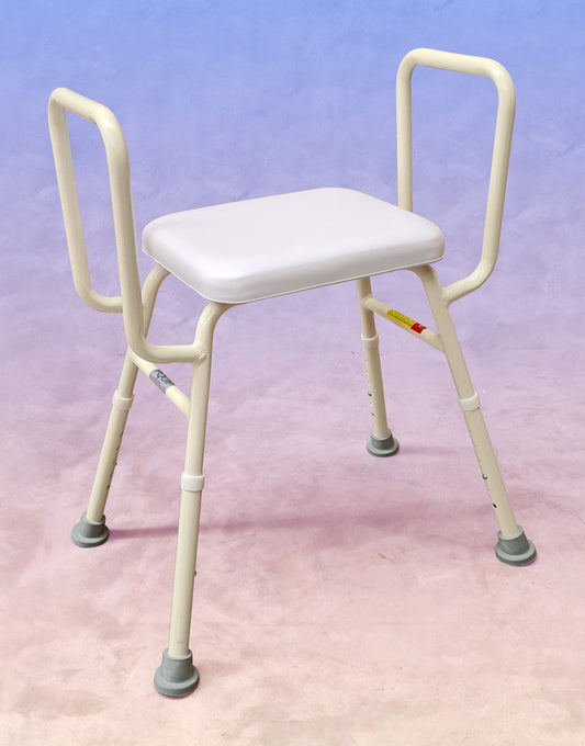 ALUMINIUM PADDED SHOWER STOOL