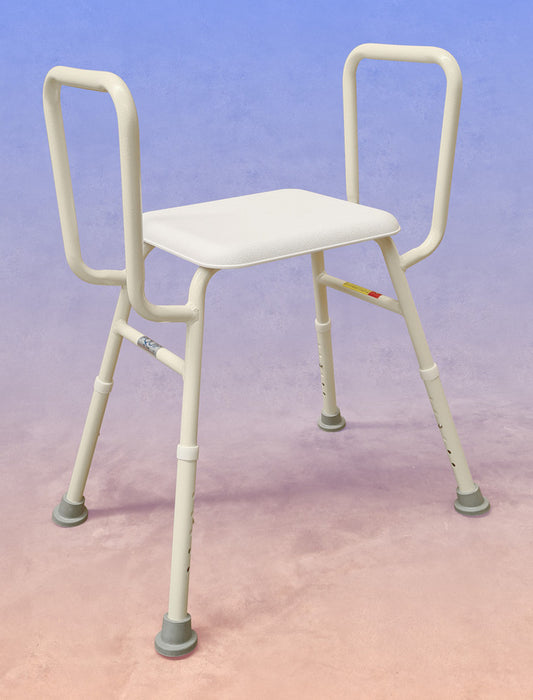 ALUMINIUM NON PADDED SHOWER STOOL