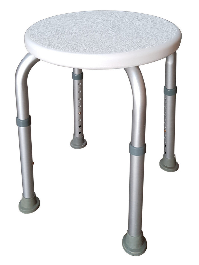 HEIGHT ADJUSTABLE ROUND BATH STOOL