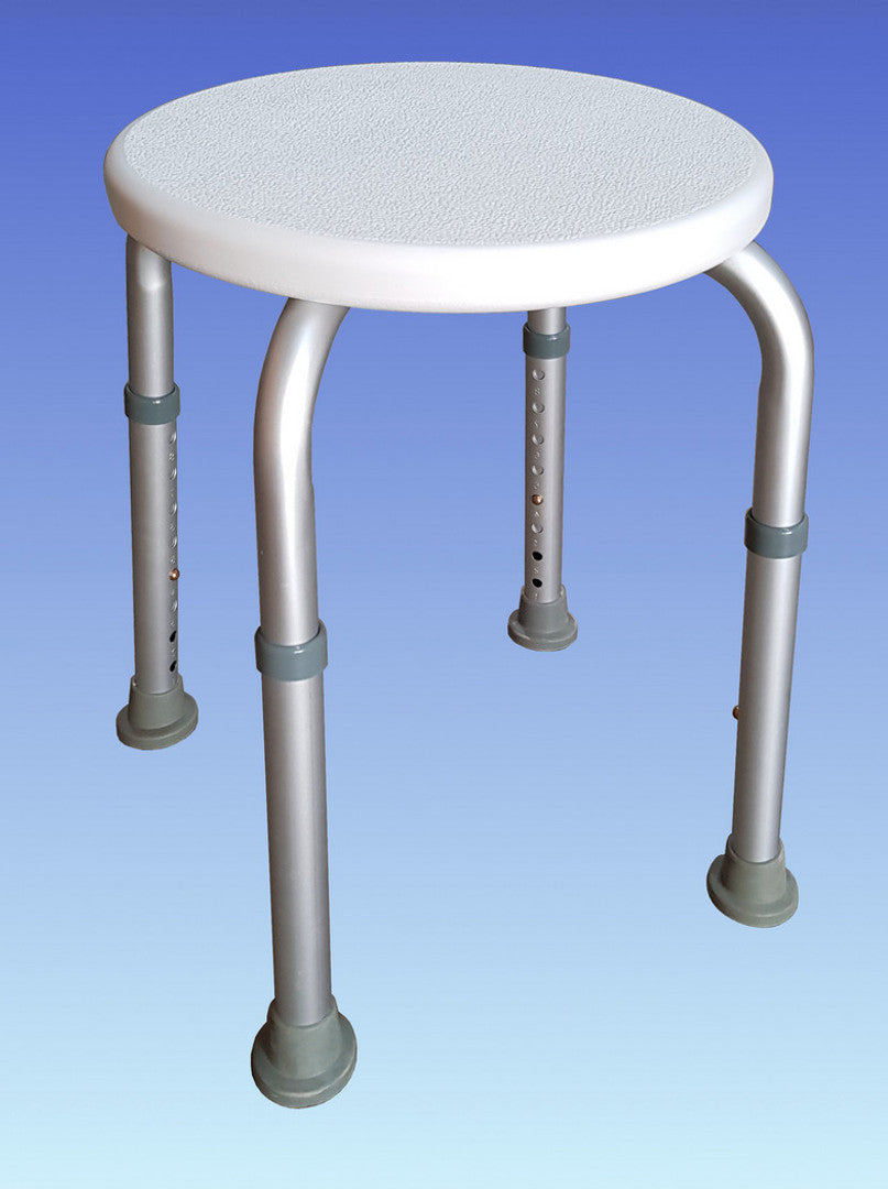 HEIGHT ADJUSTABLE ROUND BATH STOOL