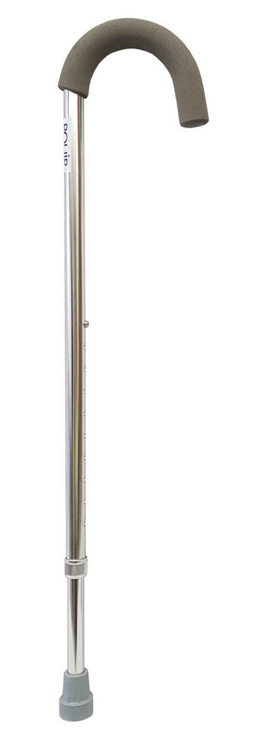 STANDARD HANDLE CANE CHROME