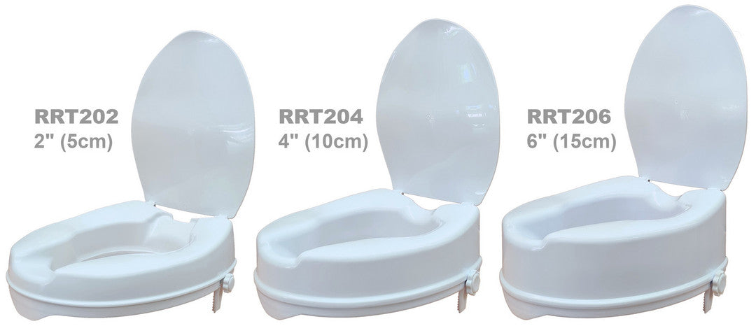 (RRT107) 2" RAISED TOILET SEAT w/ LID (5cm)