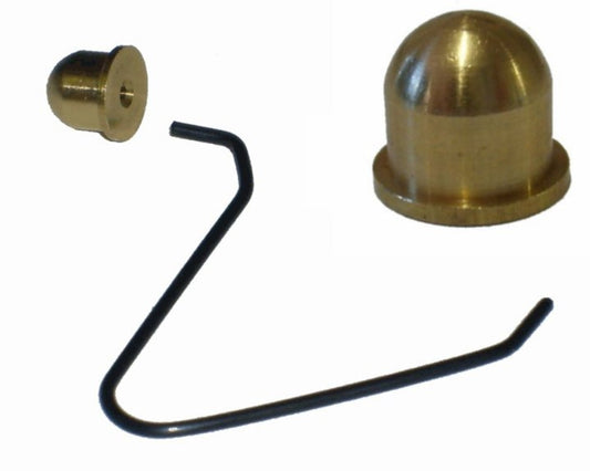 8MM BRASS BUTTON AND SPRING