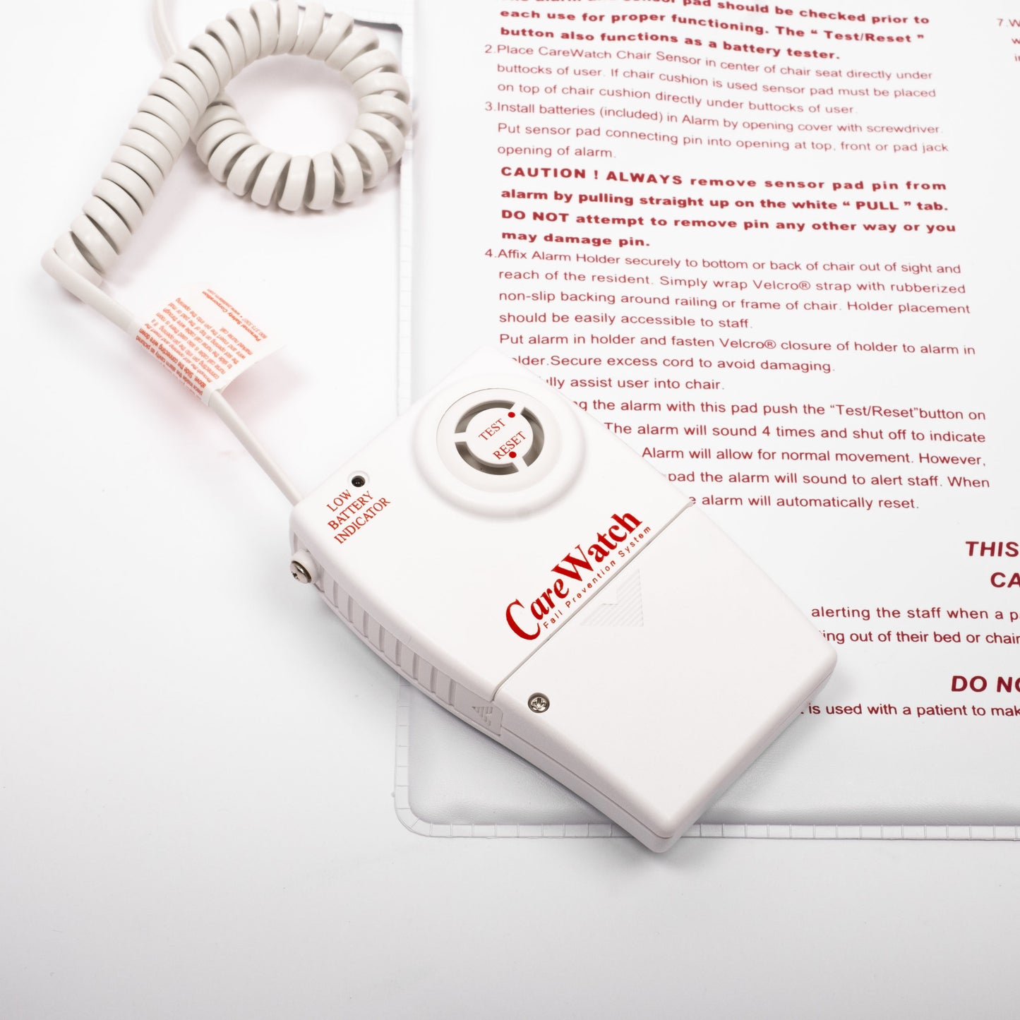 CareWatch Chair Alarm and Sensor Pad