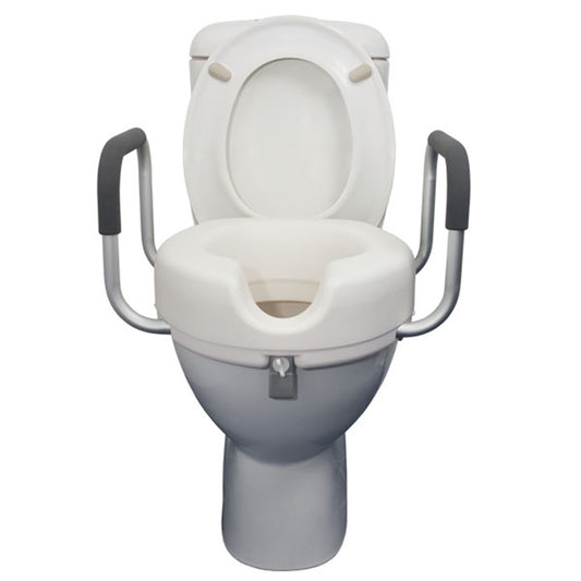 Raised Toilet Seat with Armrests 5cm