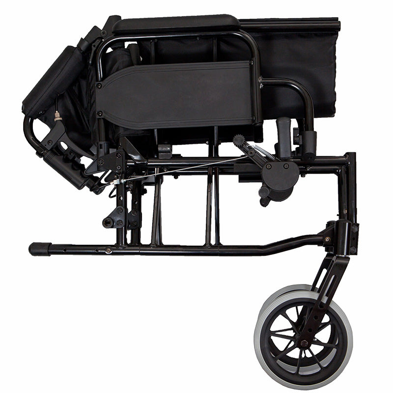 Lightweight Transit Wheelchair Black Frame